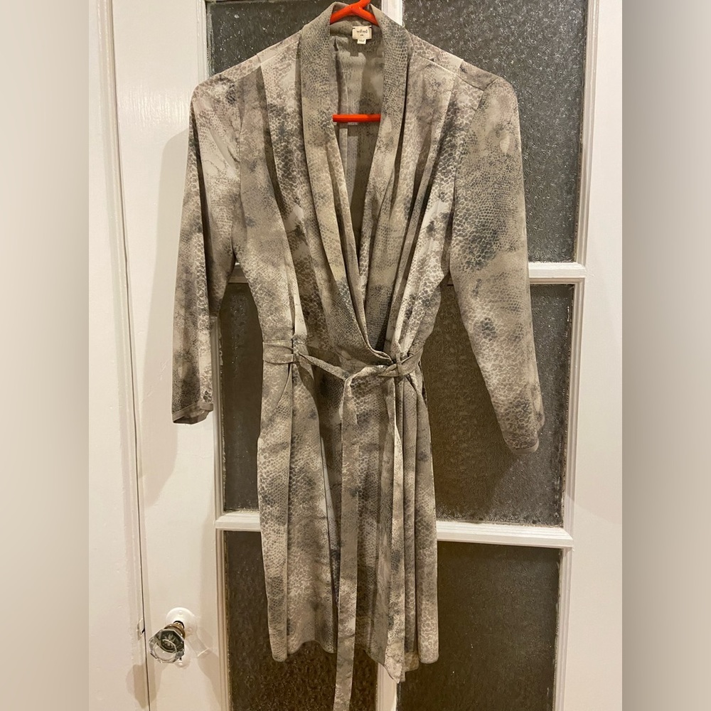 Wilfred Snakeskin Franca Wrap dress size 6